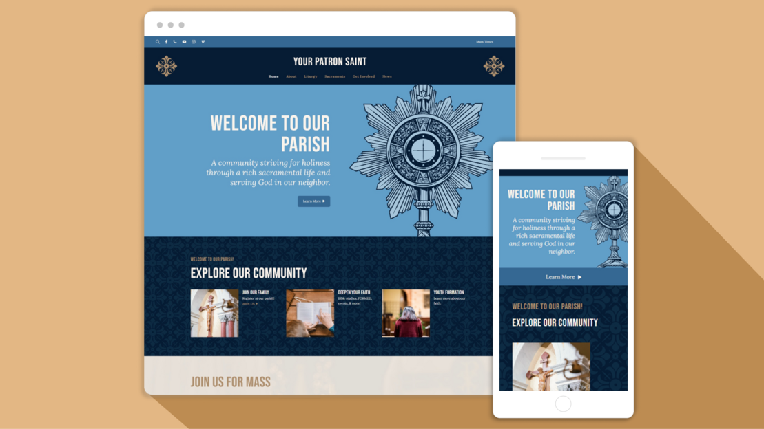 A Powerful New Theme for Catholic Websites