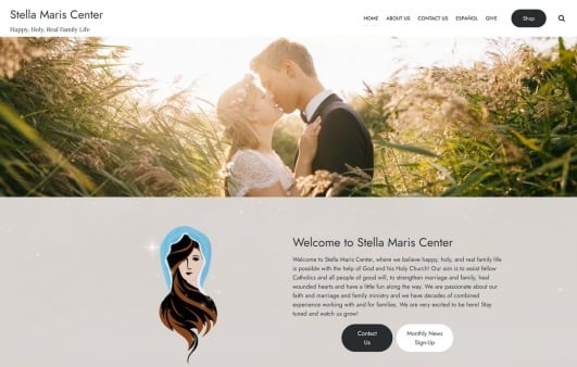 Stella Maris Center custom website