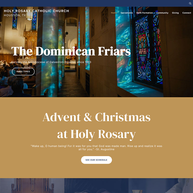 Saint John Paul II Wisconsin free theme clustered pastorate website design