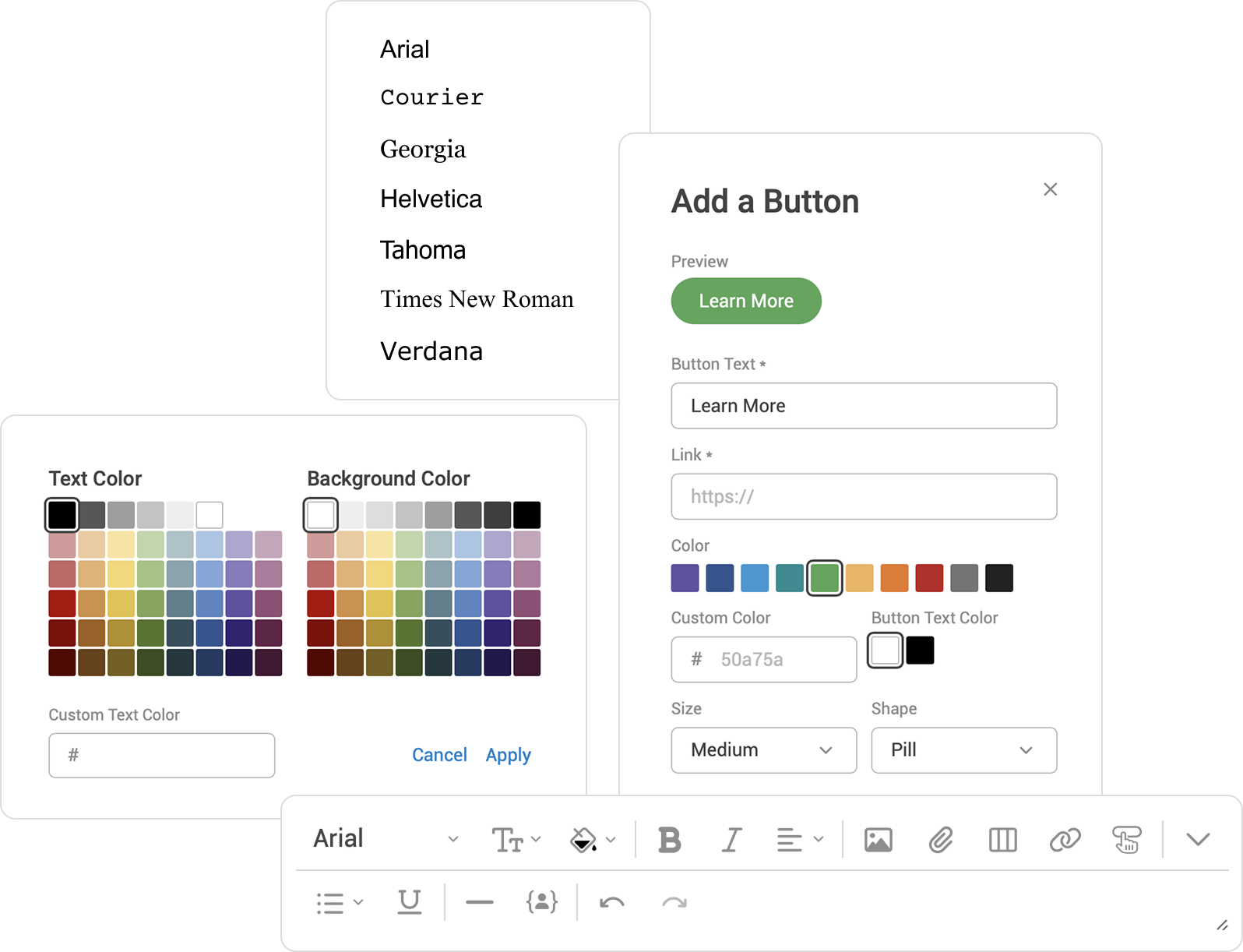 Format your church communication messages to match your church's style.