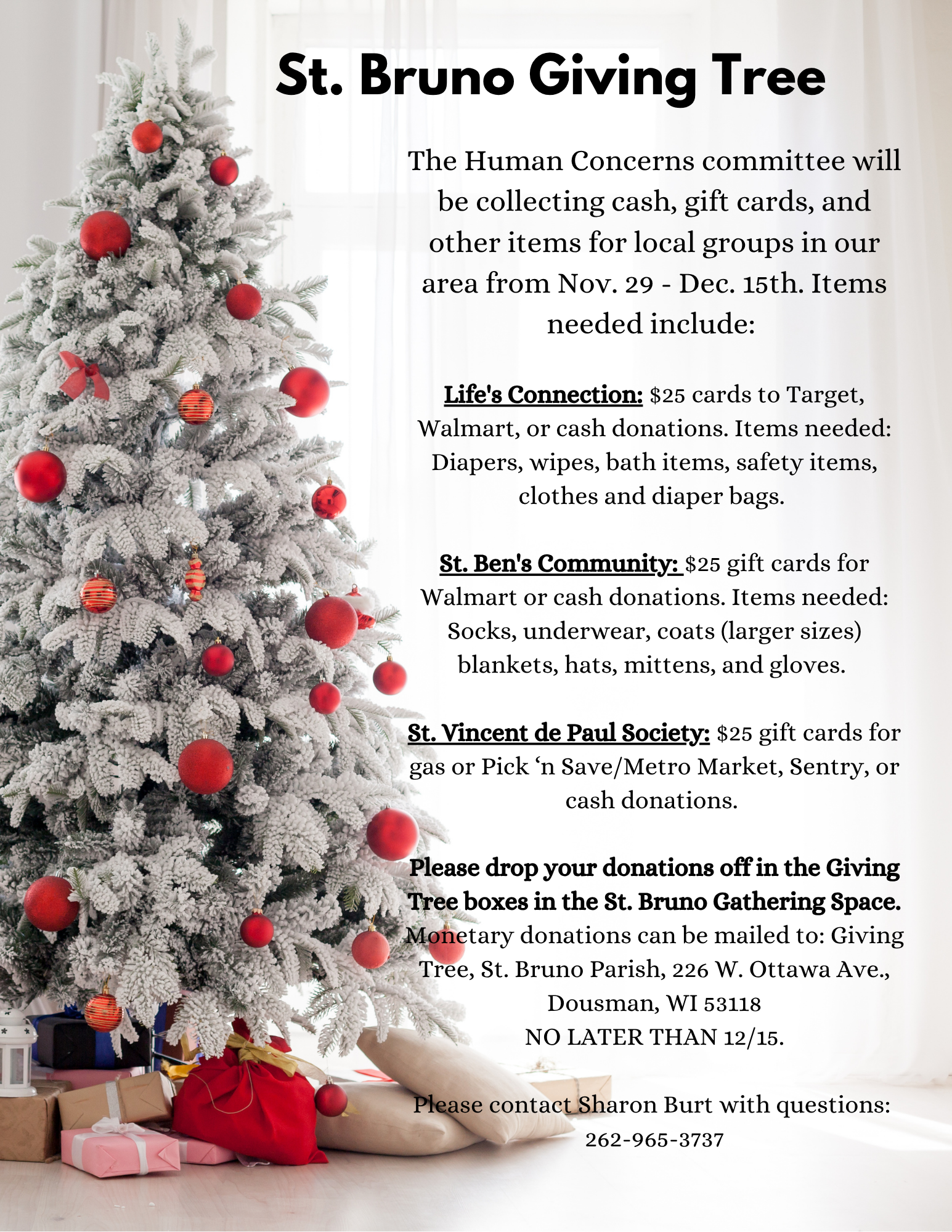 St. Bruno Giving Tree