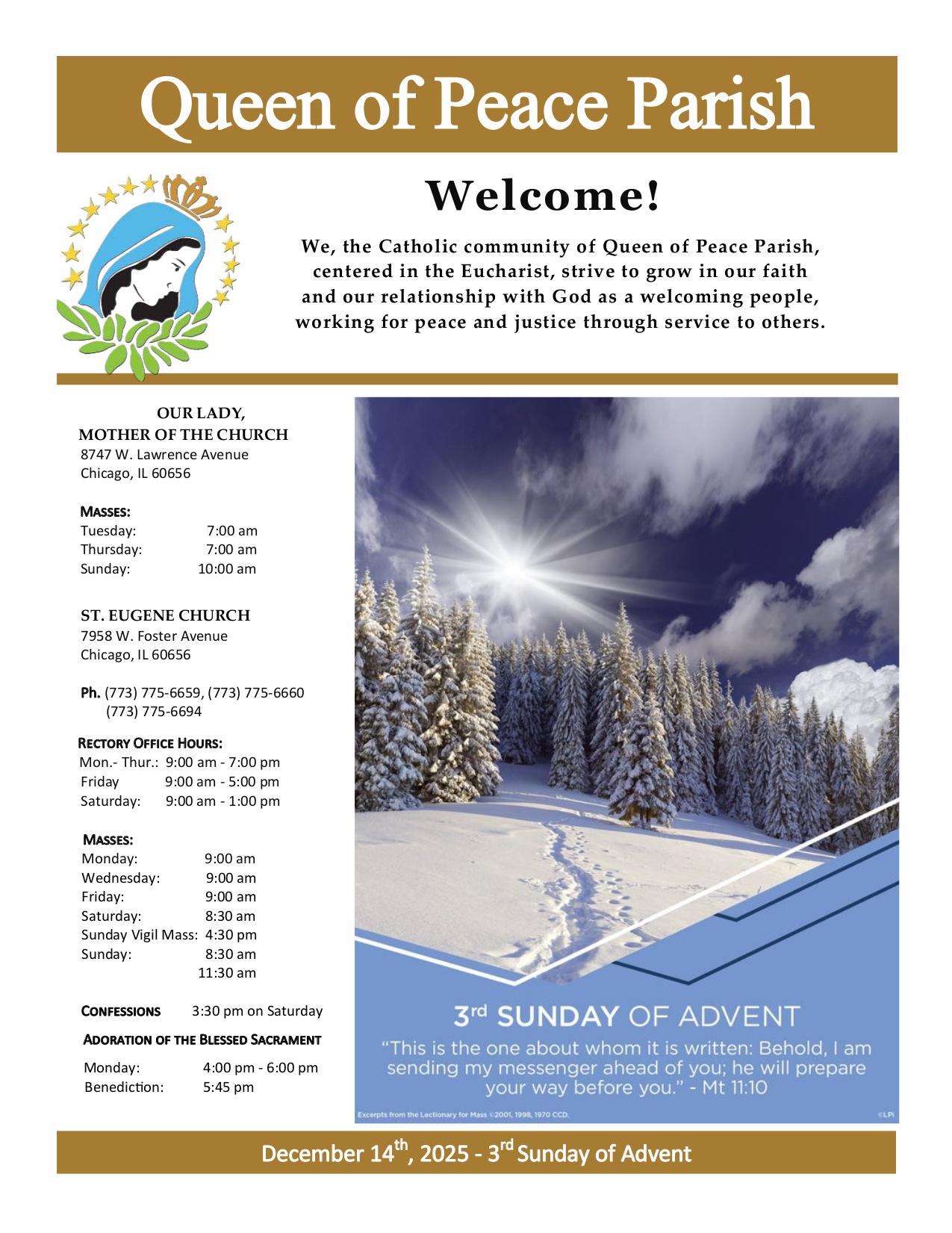 december 14, 2025 Bulletin