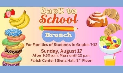 Youth Ministry Back to School Brunch