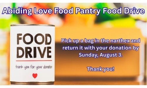 Food Drive for Abiding Love Food Pantry