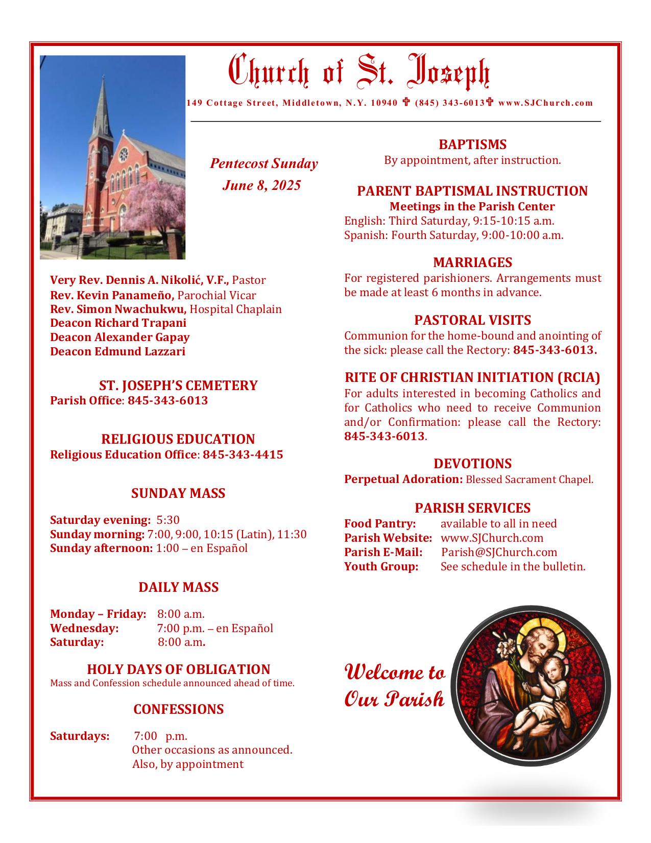 june 8, 2025 Bulletin