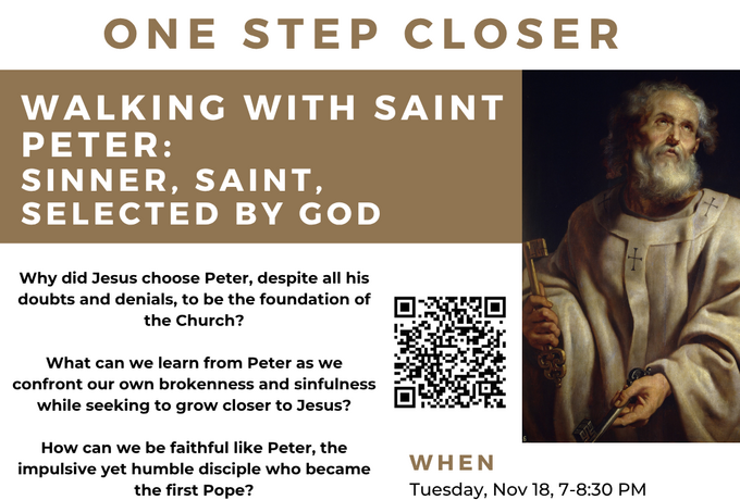 One Step Closer: Walking with St. Peter