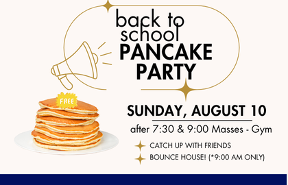 Back to School Pancake Party