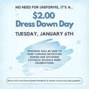 $2.00 Dress Down Day