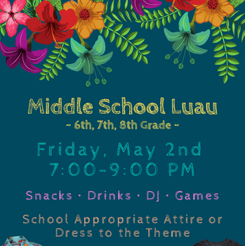 Middle School Luau