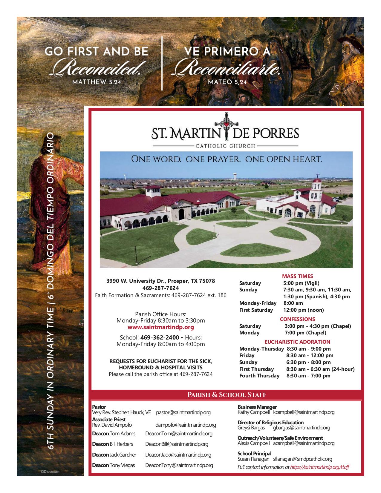 february 15, 2026 Bulletin