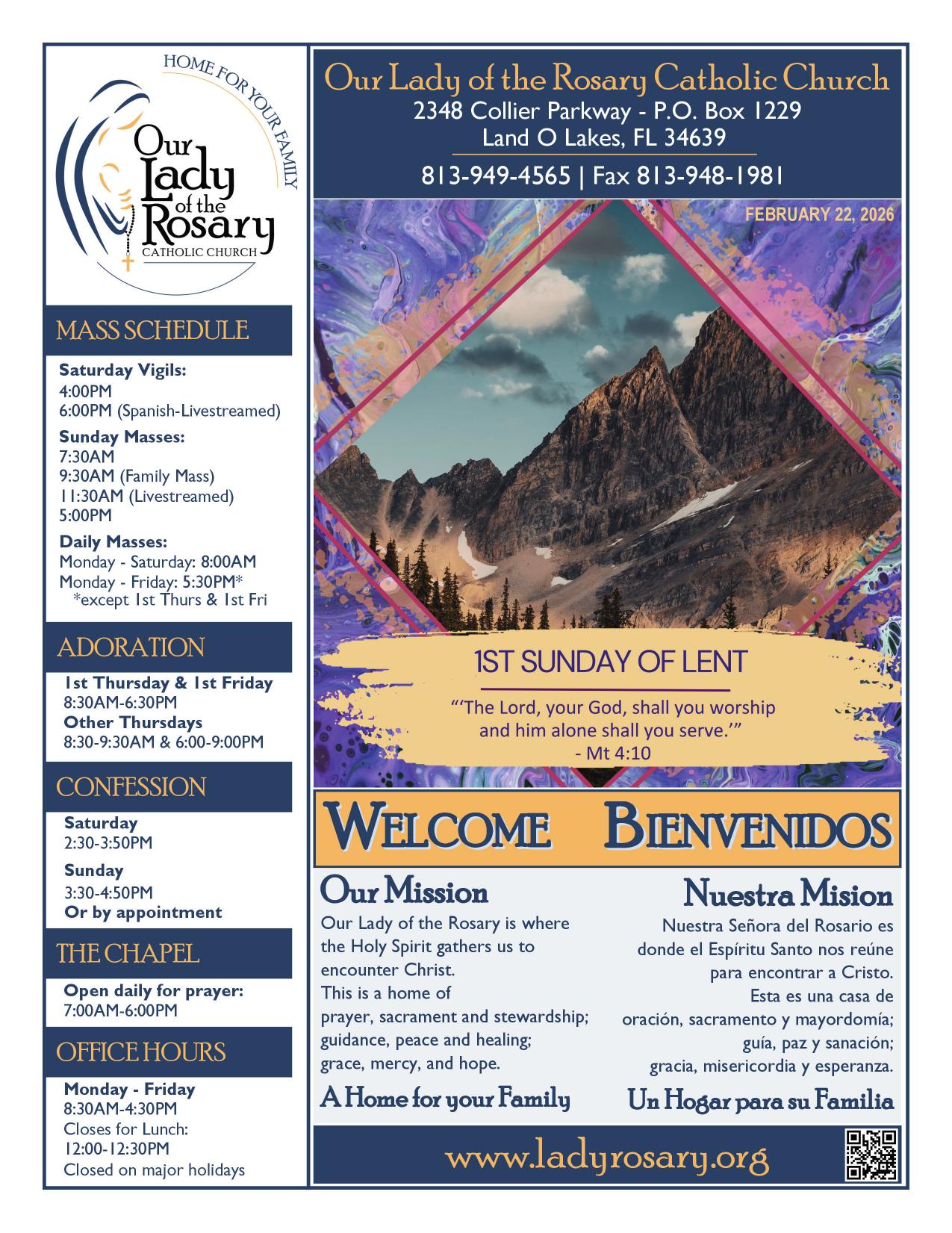 february 22, 2026 Bulletin