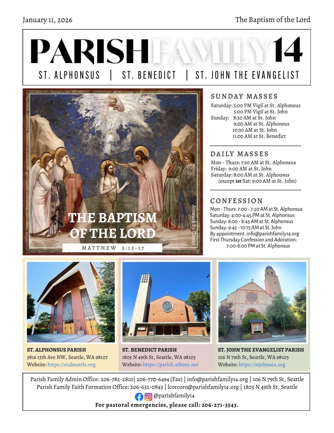 january 11, 2026 Bulletin