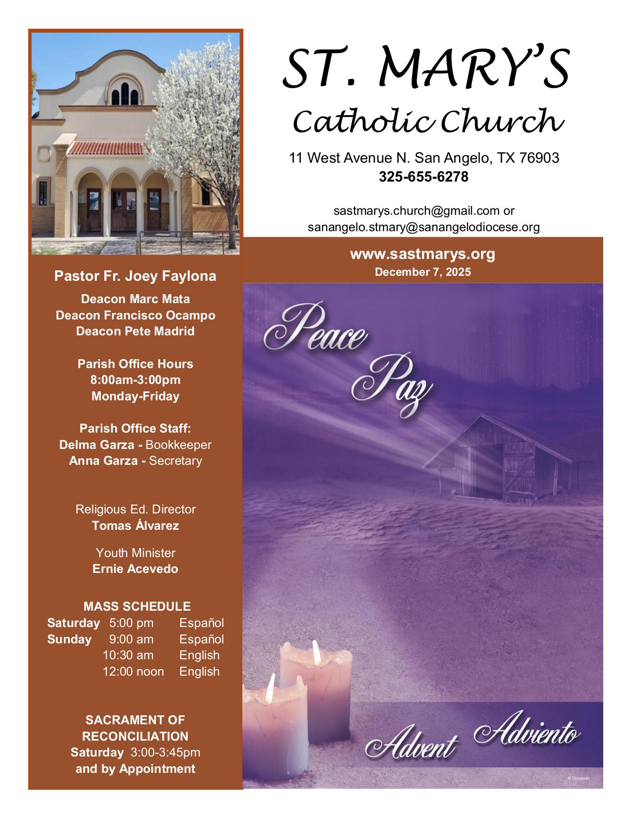 december 7, 2025 Bulletin