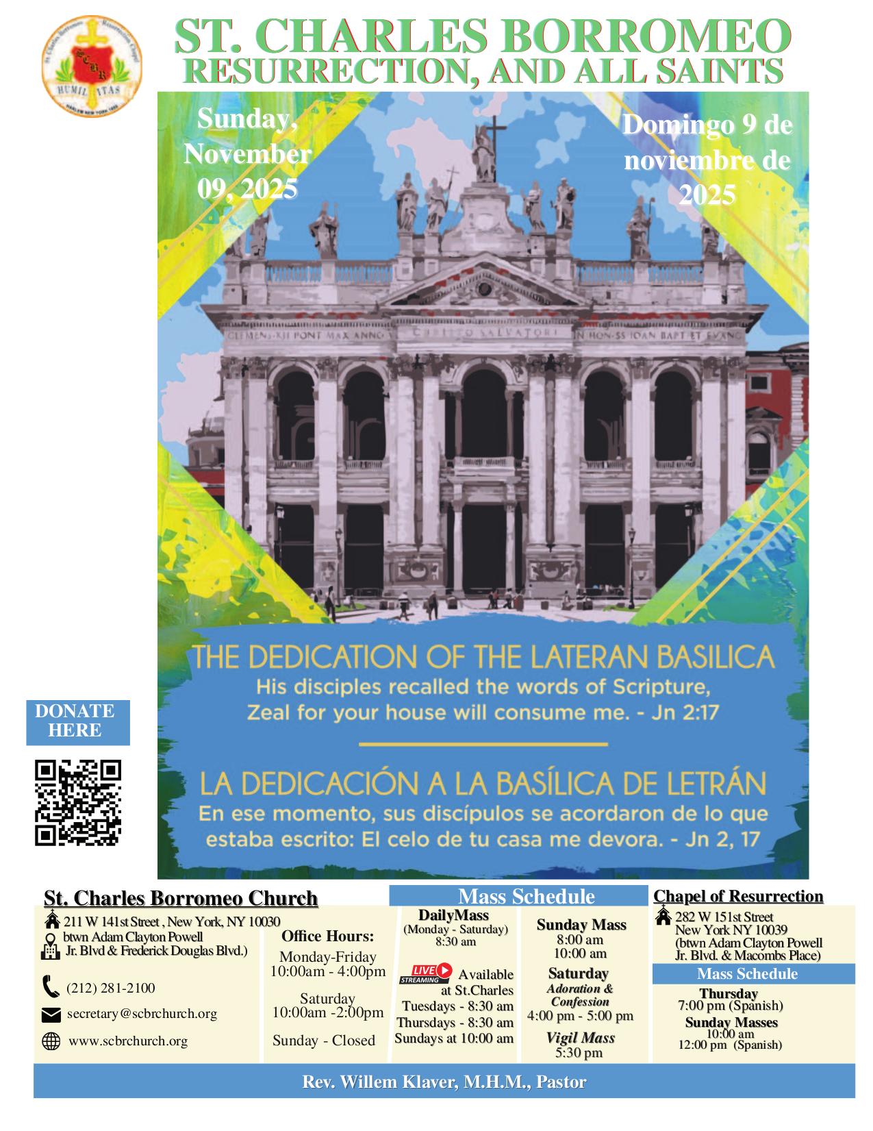 november 9, 2025 Bulletin