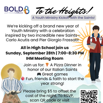 September Events BOLD Kick Off for High School