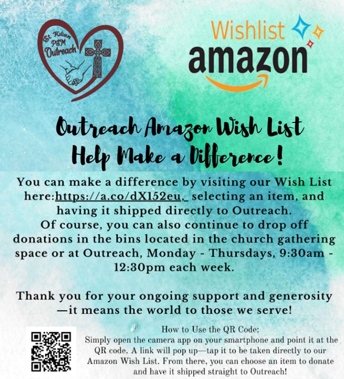 Outreach Amazon Daily Wishlist