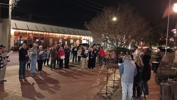 Caroling on the Cathedral Square