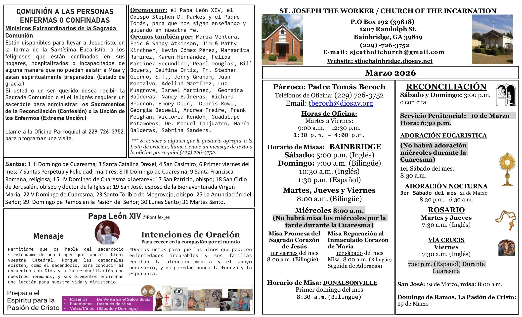 march 2, 2026 Bulletin