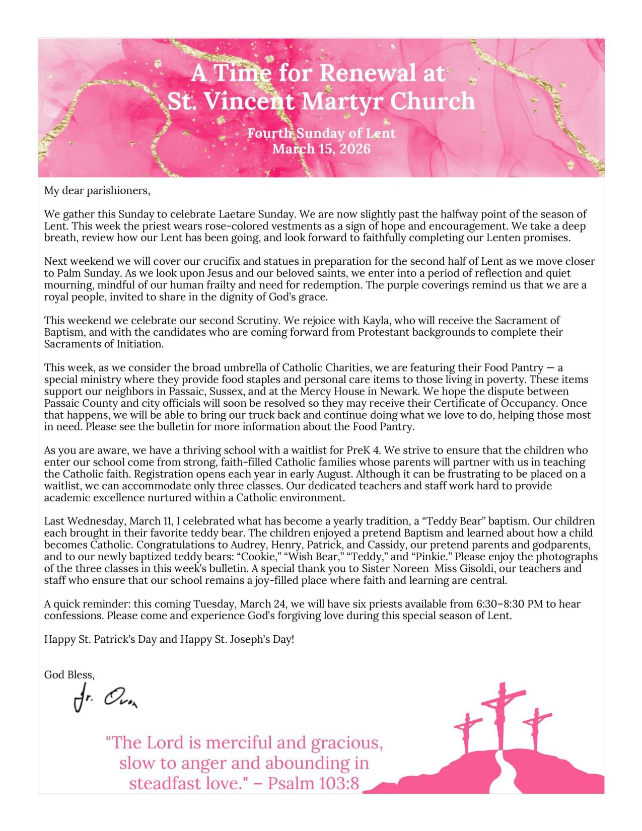 march 15, 2026 Bulletin