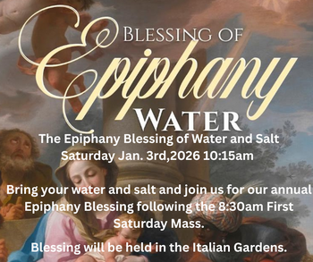 Epiphany Blessing of Water and Salt
