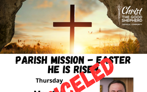 Parish Mission - CANCELED