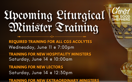 Upcoming Liturgical Training