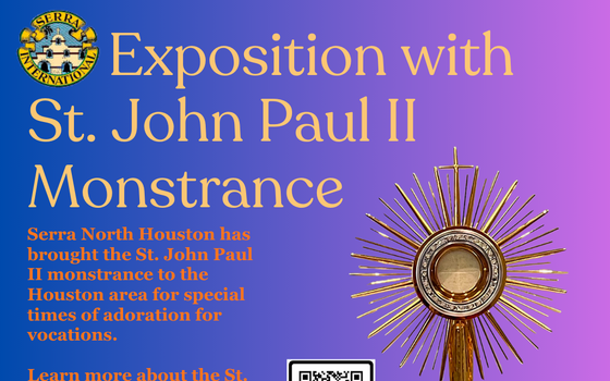 Eucharistic Adoration with the JPII Monstrance