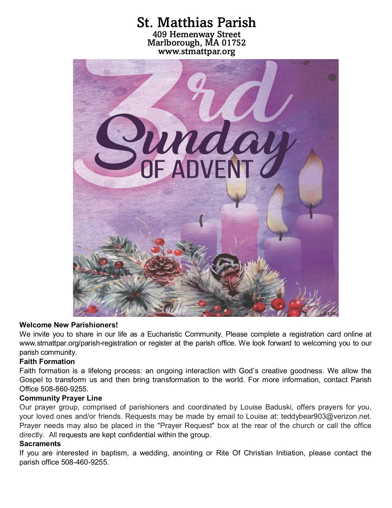 december 14, 2025 Bulletin