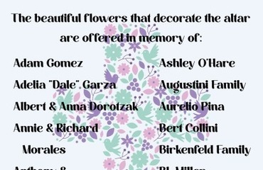 Easter Flower Donated in Memory of Our Loved Ones