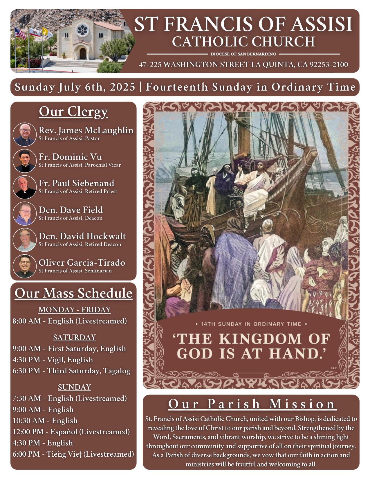 july 6, 2025 Bulletin