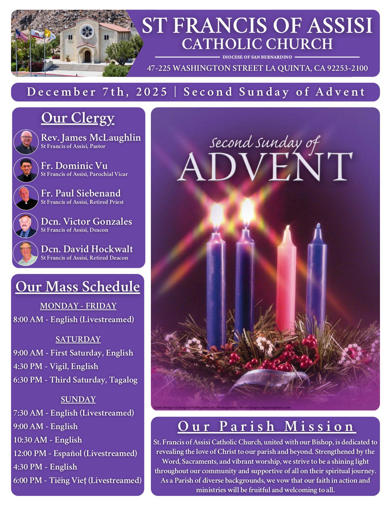 december 7, 2025 Bulletin