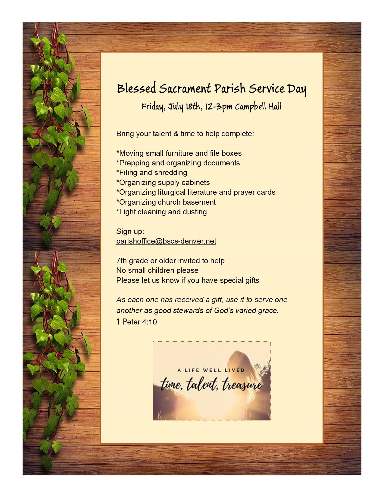 Parish Service DAy