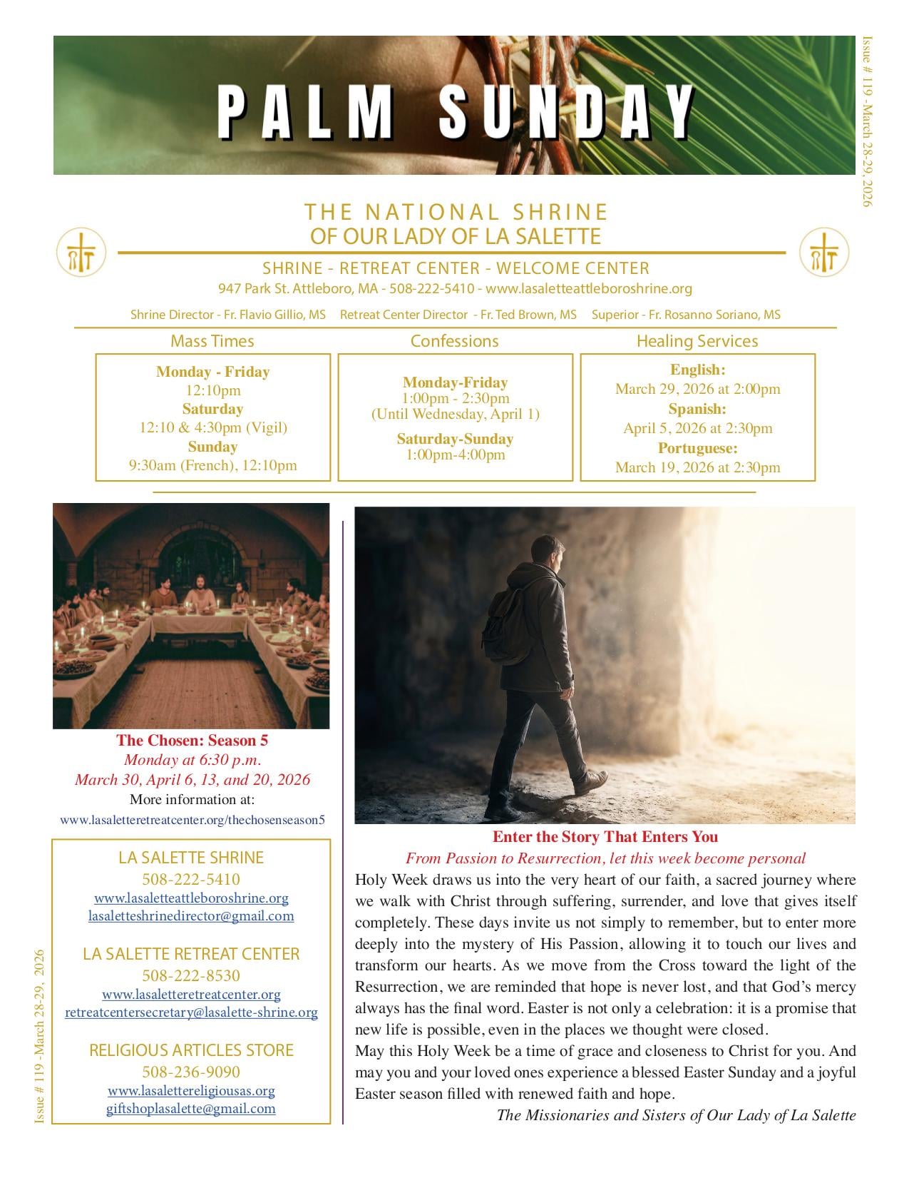 march 29, 2026 Bulletin