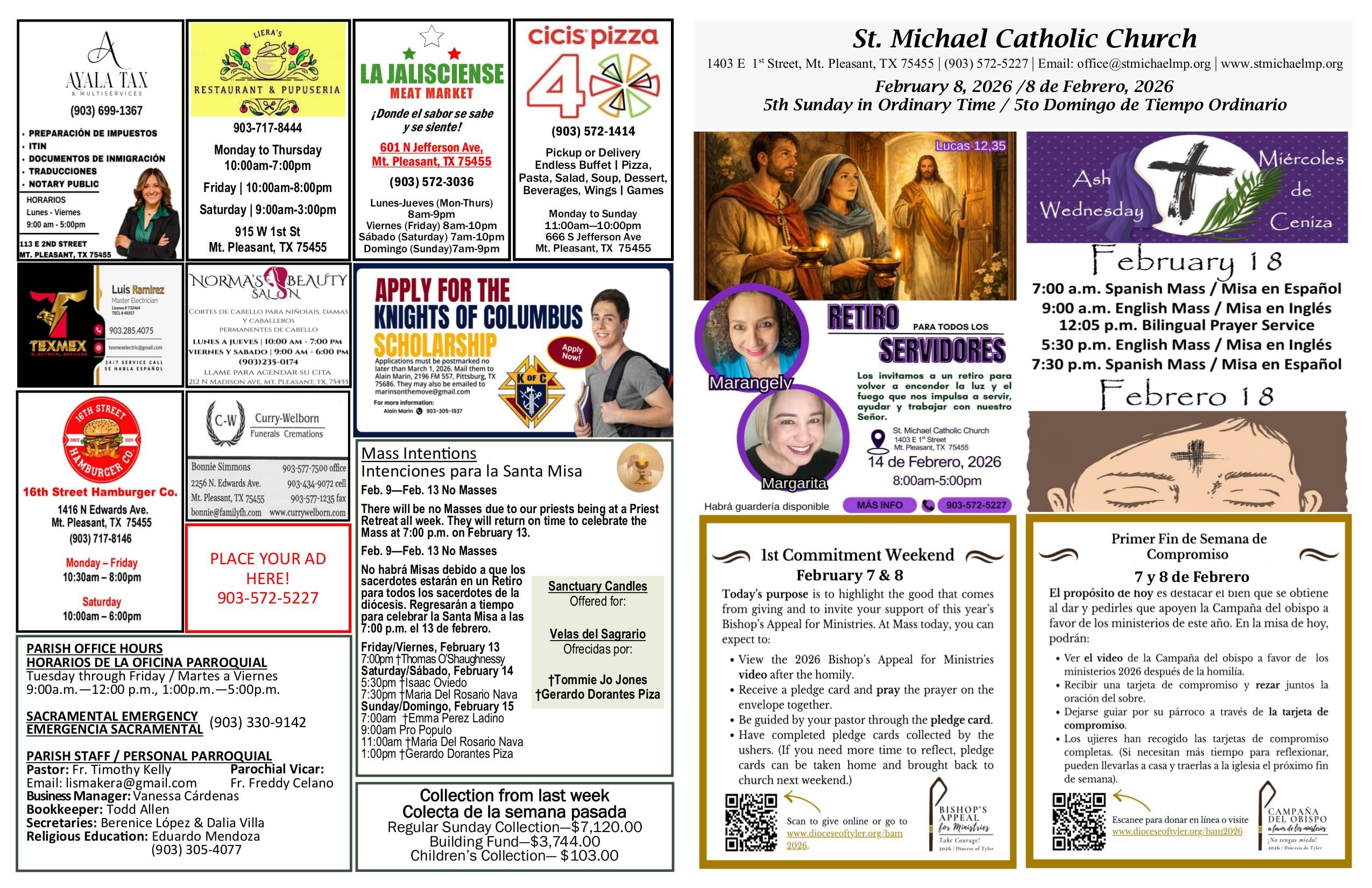 february 8, 2026 Bulletin