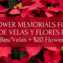 Christmas Memorial Flowers & Candles