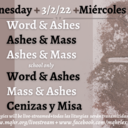 Ash Wednesday Schedule