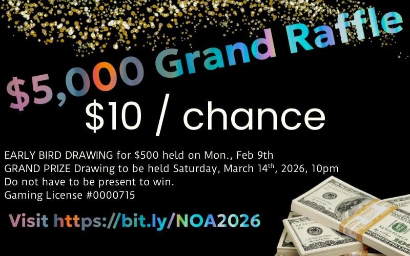 $5000 Grand Raffle - Picture of money