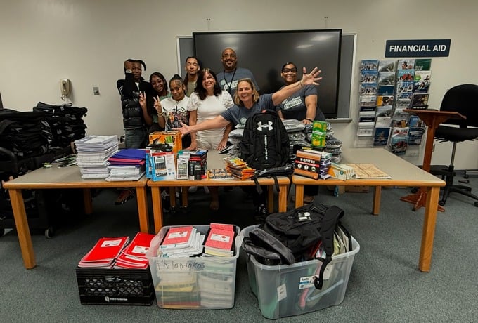 Raleigh's Agape Philoptochos Sponsors Southeast Raleigh High School Supply Drive