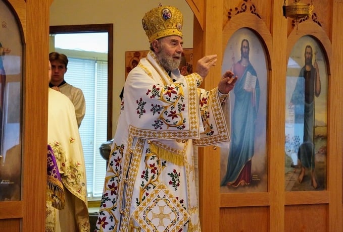 Metropolitan Sevastianos Visits Christ the Savior Church in Bluff City, TN