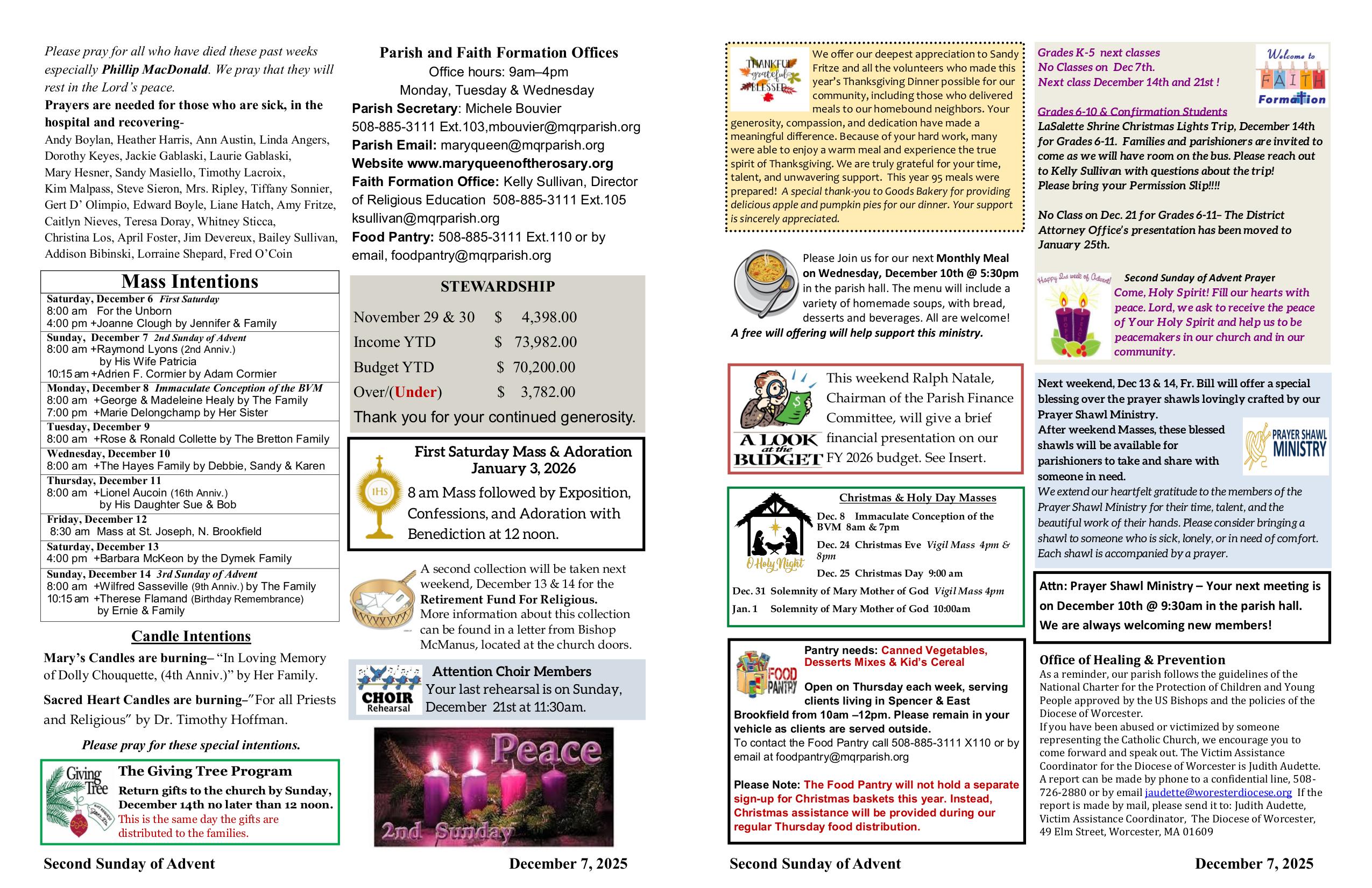 december 7, 2025 Bulletin