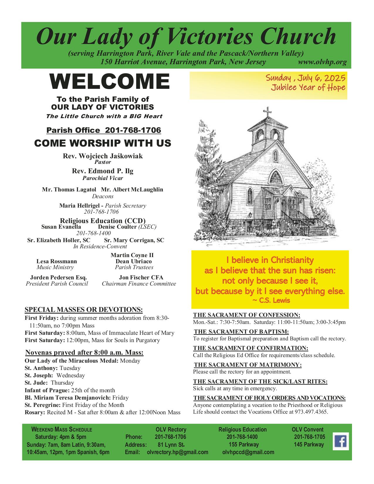 july 6, 2025 Bulletin