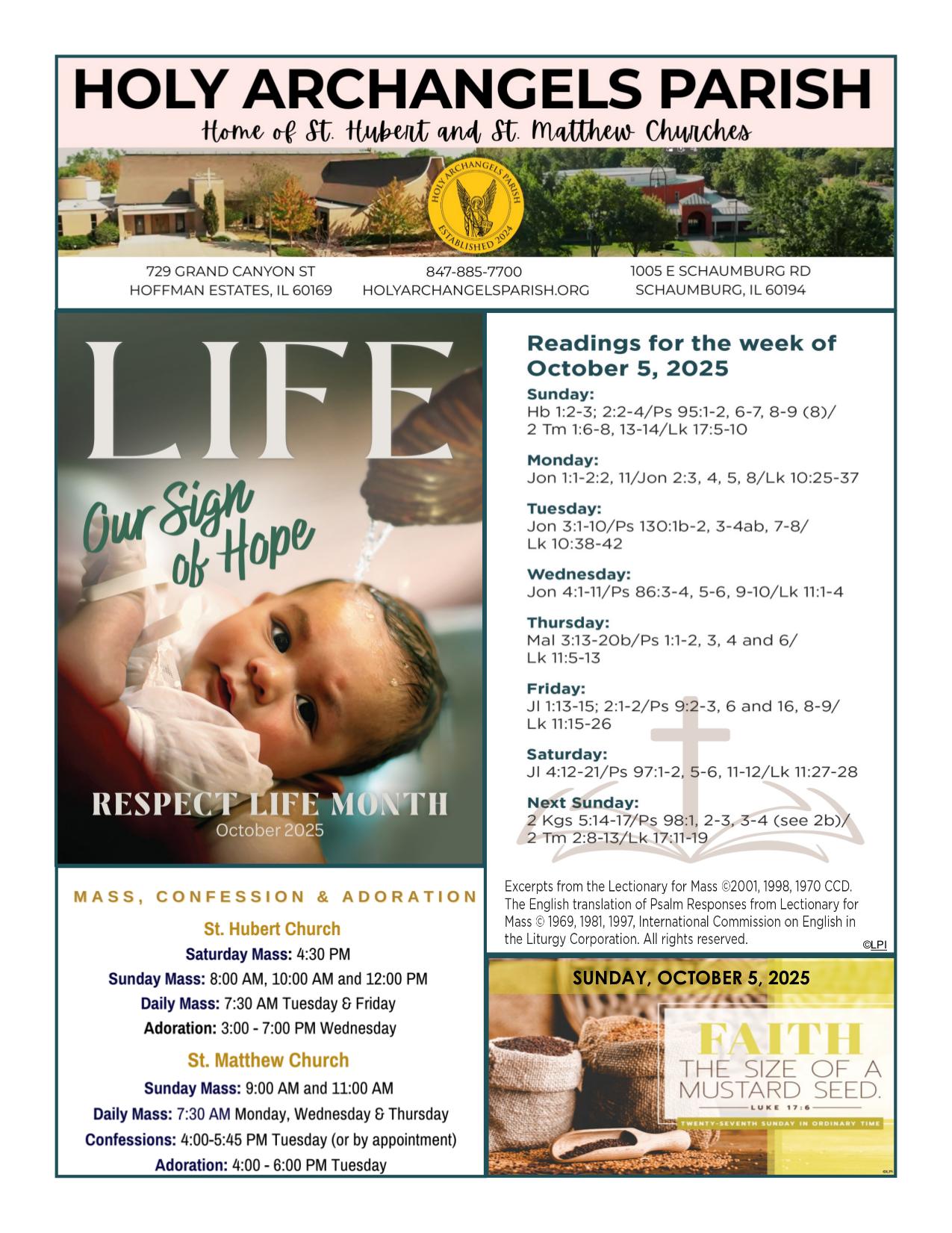 october 5, 2025 Bulletin