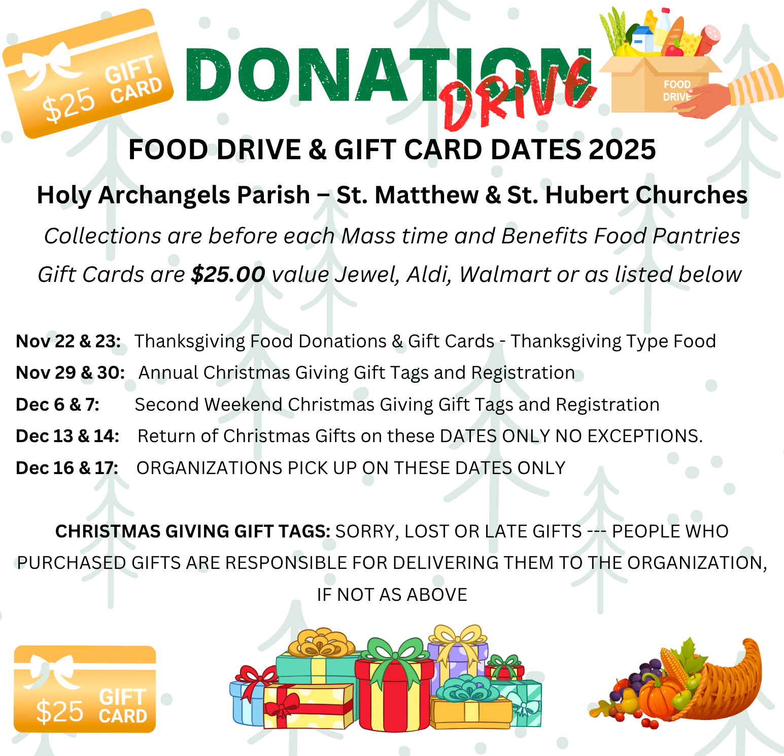 Community Life Donation Drive Updated August 18, 2025