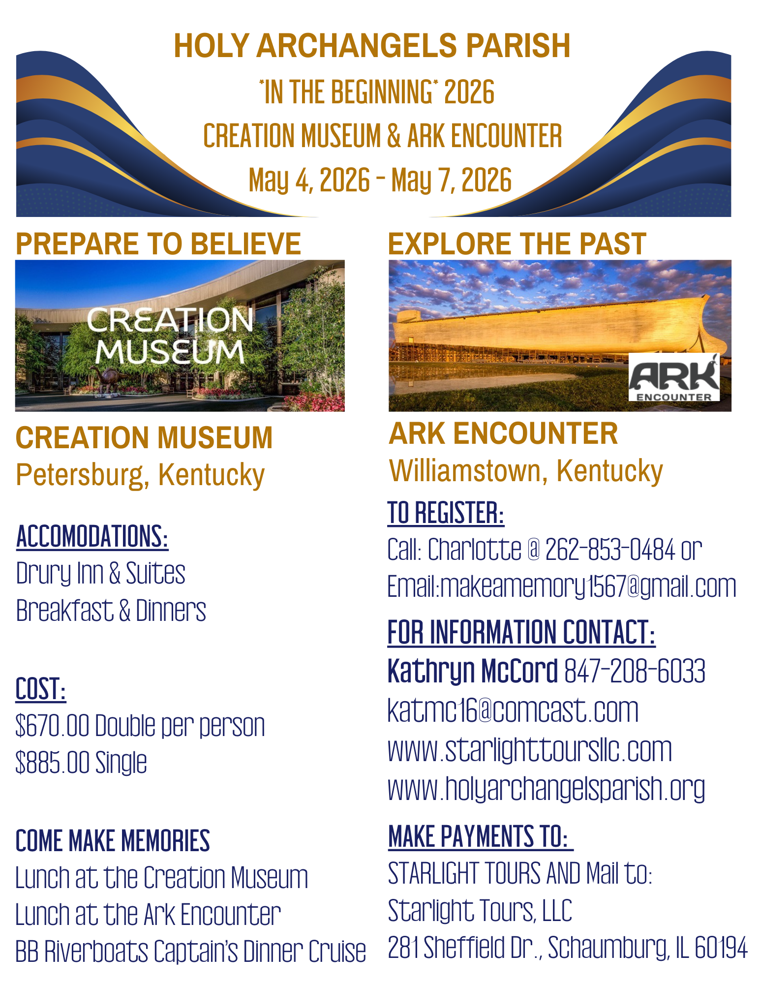 Noah's Ark Encounter  & Creation Museum Trip