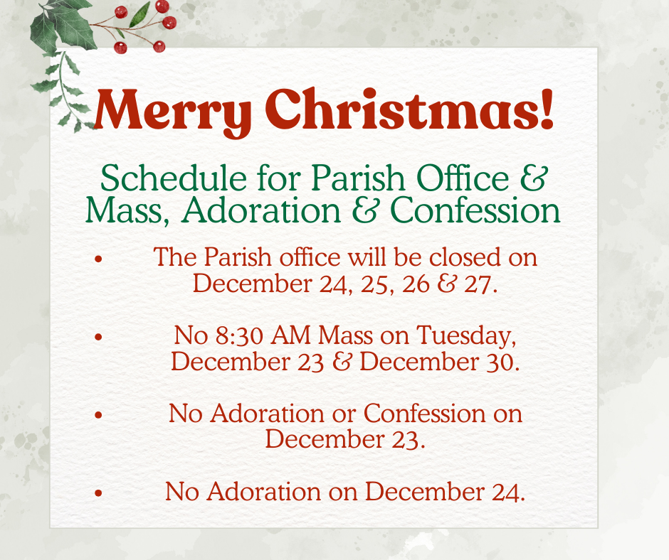 Christmas Office Hours