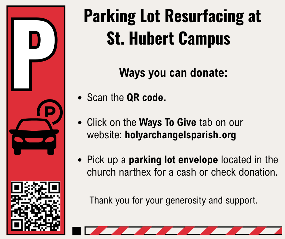 Parking Lot Resurfacing at St. Hubert Campus
