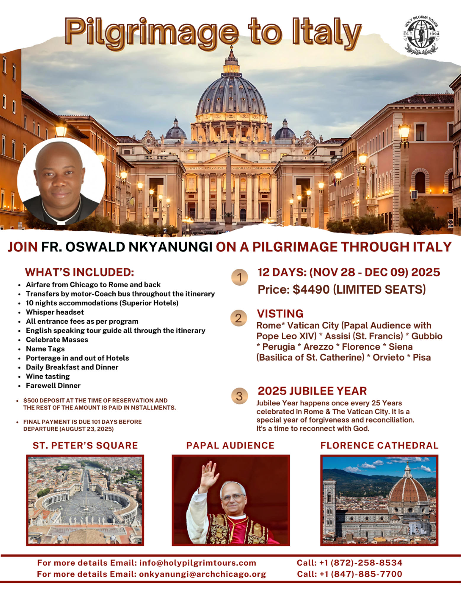 Fr. Oswald Pilgrimage to Italy