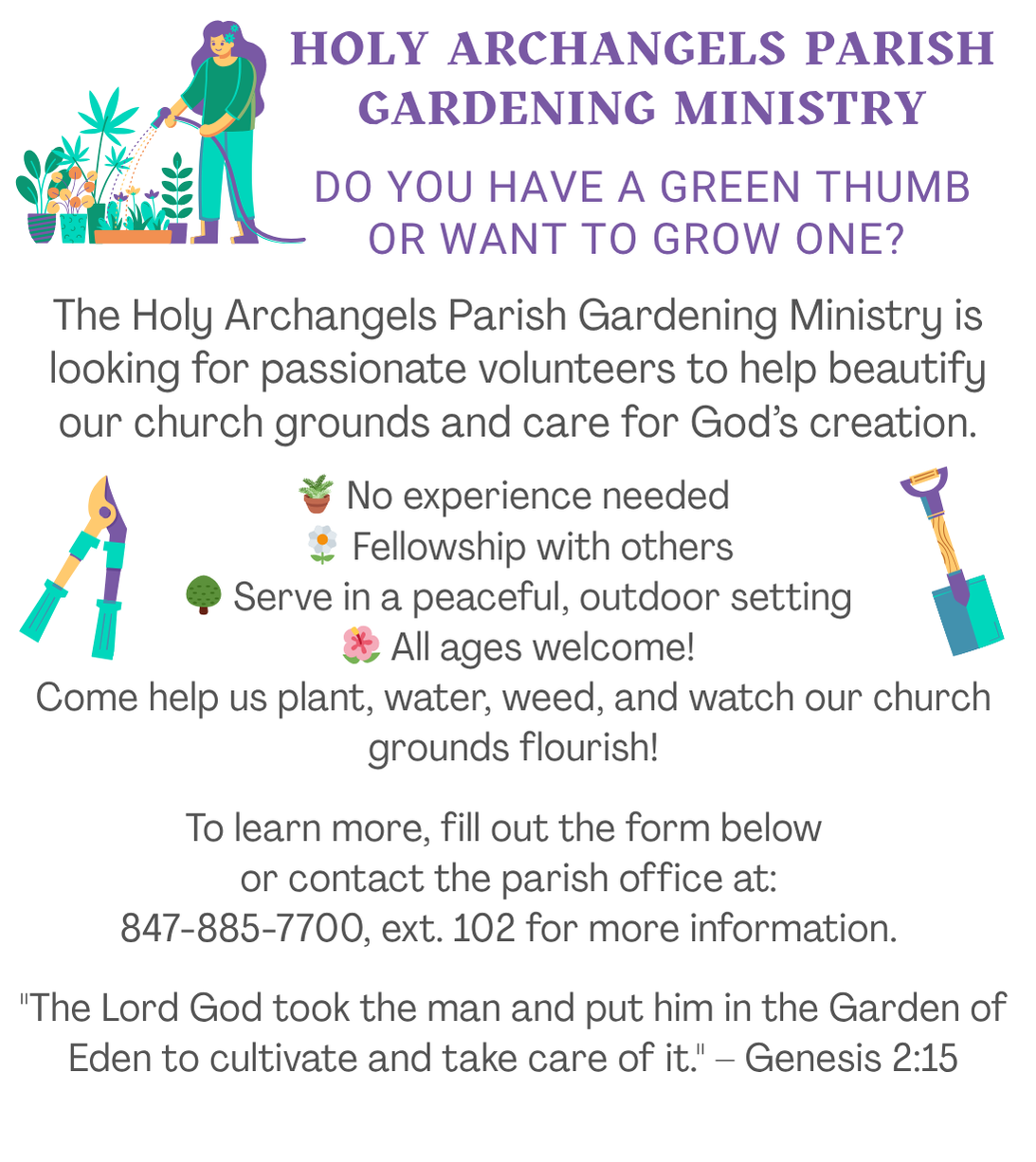 Holy Archangels Parish Gardening Ministry