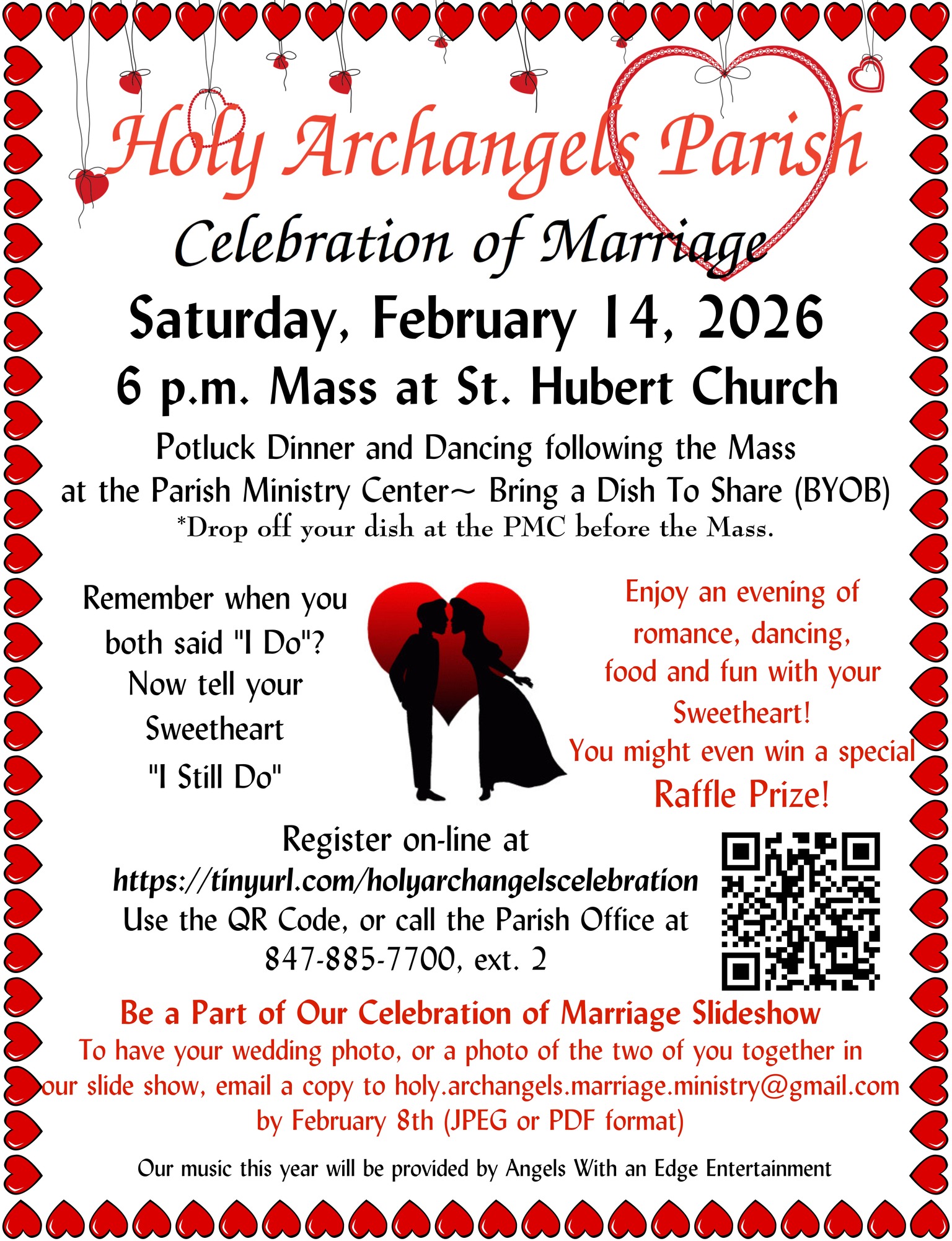 The Holy Archangels Celebration of Marriage February 14 Save the Date