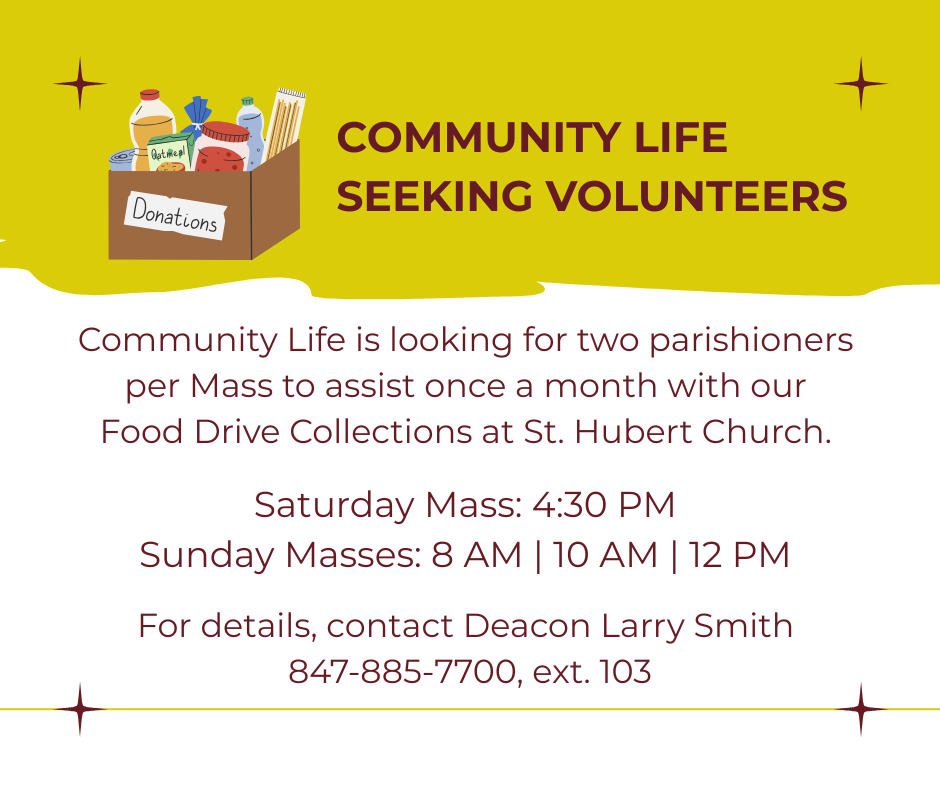 Community Life Seeking Volunteers